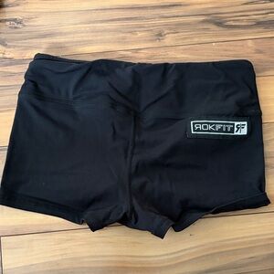 RokFit Women's Black Athletic Shorties